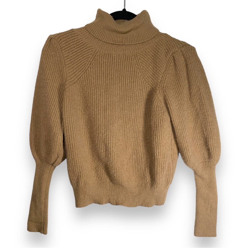 Turtleneck tan sweater size M